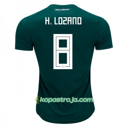 Billiga Fotbollströjor Mexiko H.Lozano 8 VM 2018 Hemma tröja